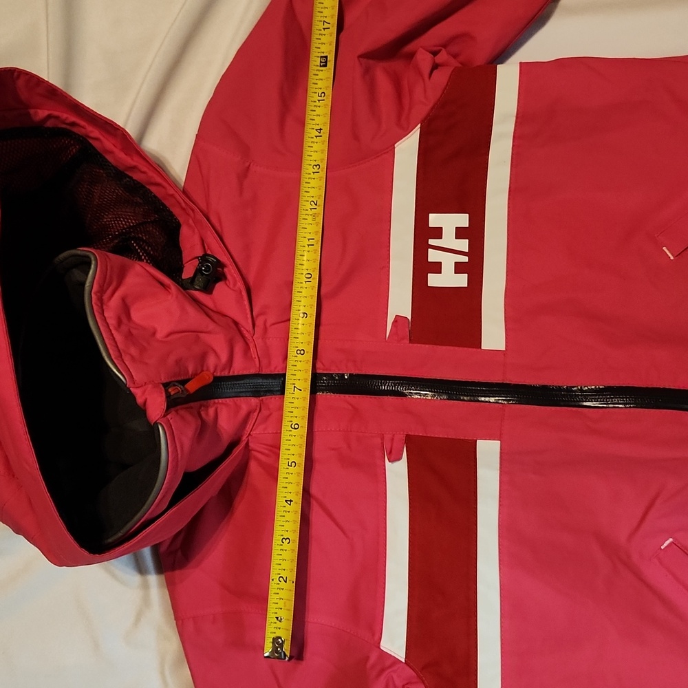 Helly Hanson Salt Flag Pink Red Waterproof Sailing Jacket (Size XS) - Picture 12 of 16